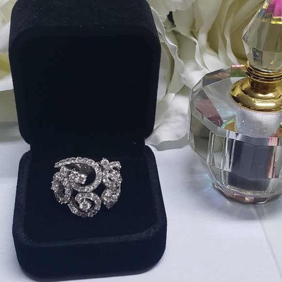 Beautiful Fancy Ring in silver with rhodium plated - Picture 3 of 10